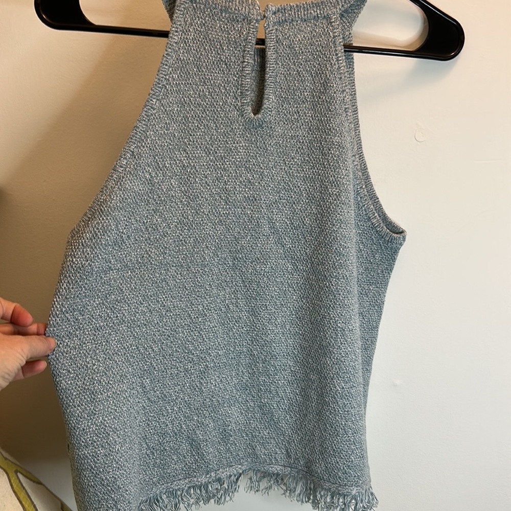 NWT Fabrik blue knit tank top S - Picture 6 of 6